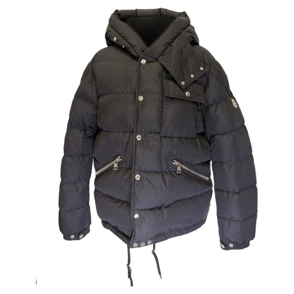 Moncler Lioran Quilted Down Jacket With Hood In Black Polyamide